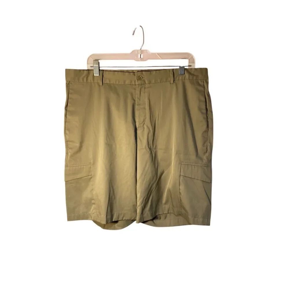 Nike Golf Men’s Tan Cargo Flat Front Standard Fit Shorts Size 36